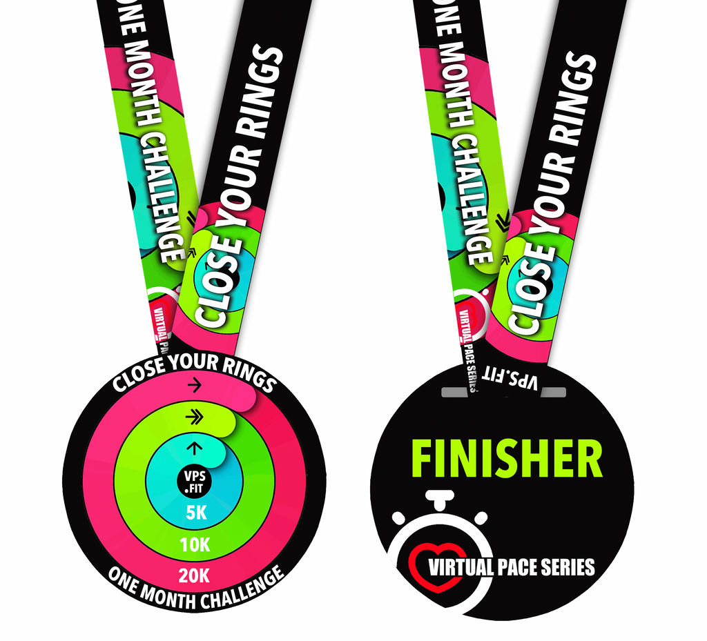 Close Your Rings Pin CLOSE YOUR RINGS 5K/10K/20K - Virtual Pace Series
